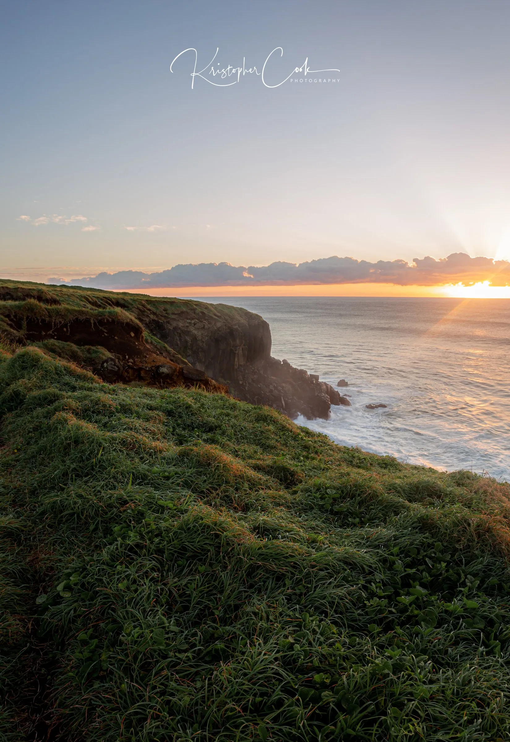 Sunrise over Lennox Point, Lennox Head, photographed by Kris Cook