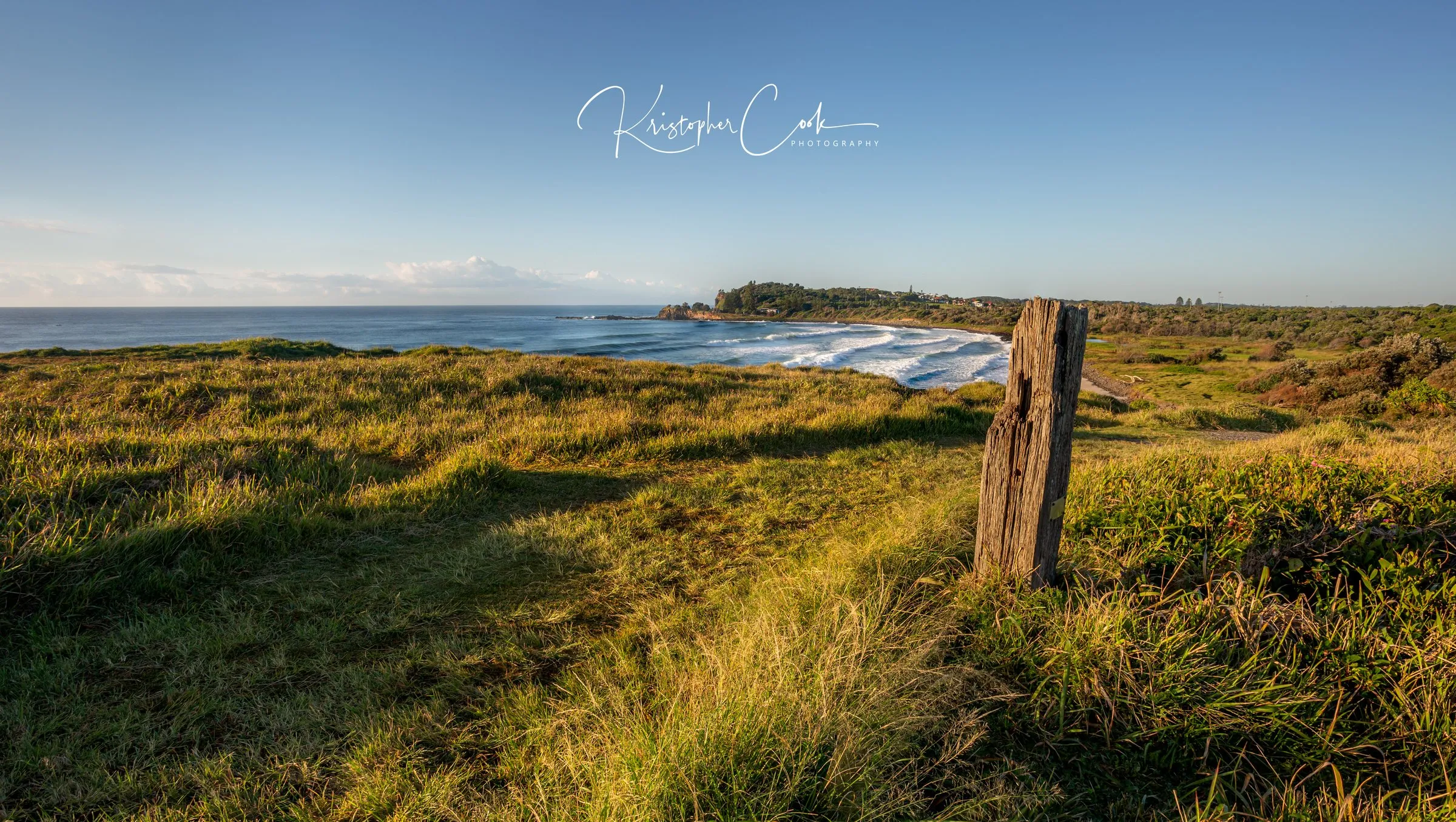 Lennox Point at sunrise, Lennox Head, photographed by Kris Cook